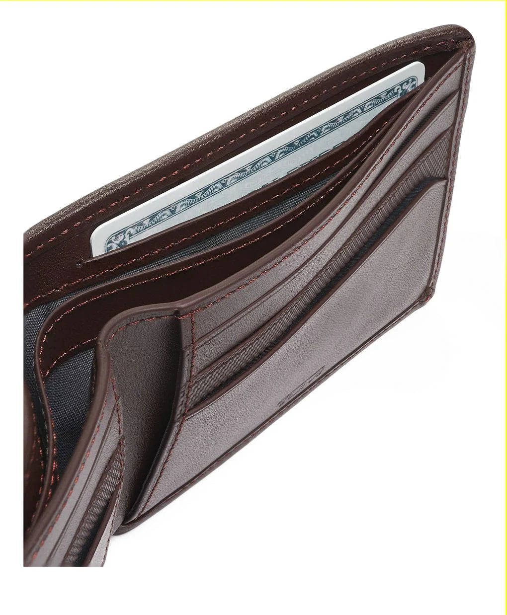 TUMI Alpha Double Billfold Men's Wallet – Anthracite/Brown , , 1356077514_alt2