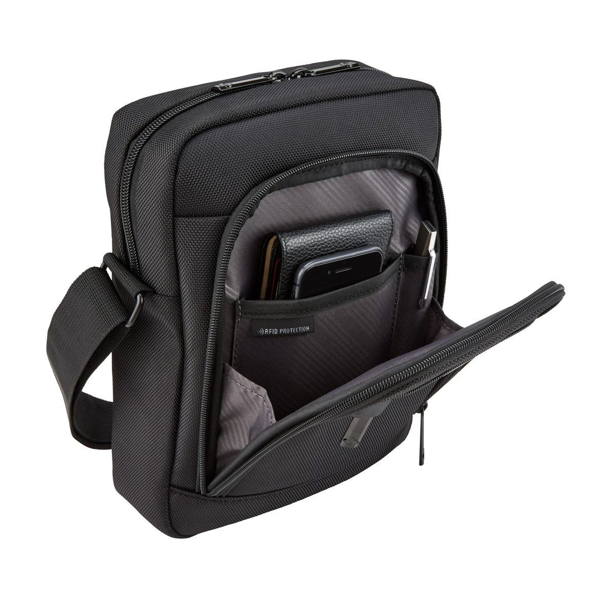 Samsonite Classic Business 2.0 RFID Crossbody Bag – Black