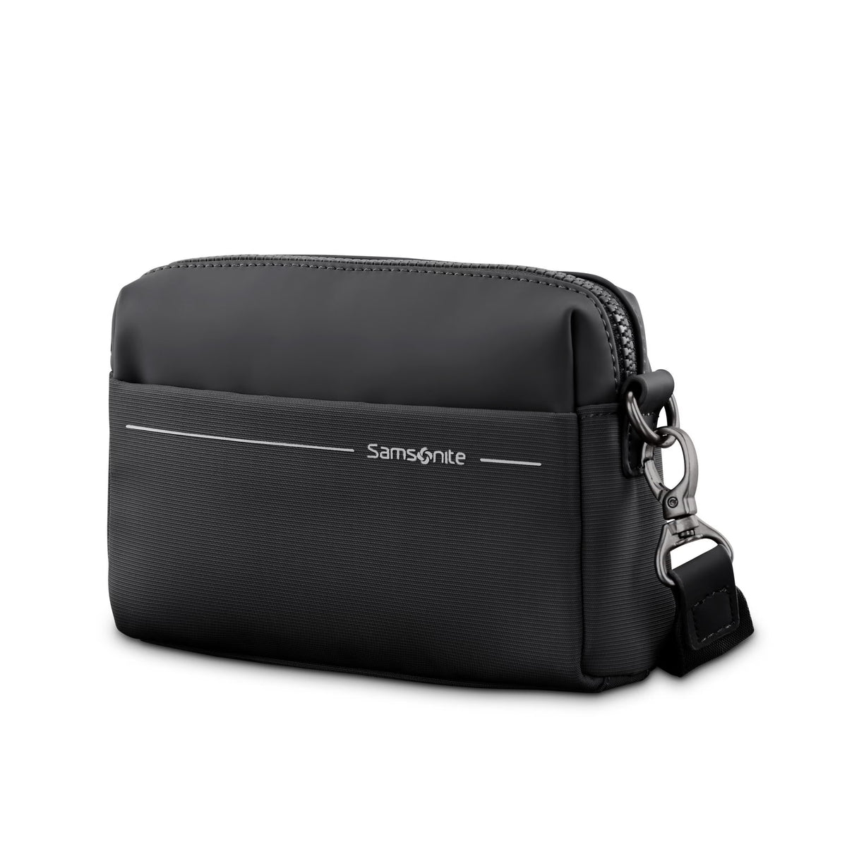 Samsonite Better Than Basic RFID Crossbody Bag , Black , 159438-1041-FRONT34