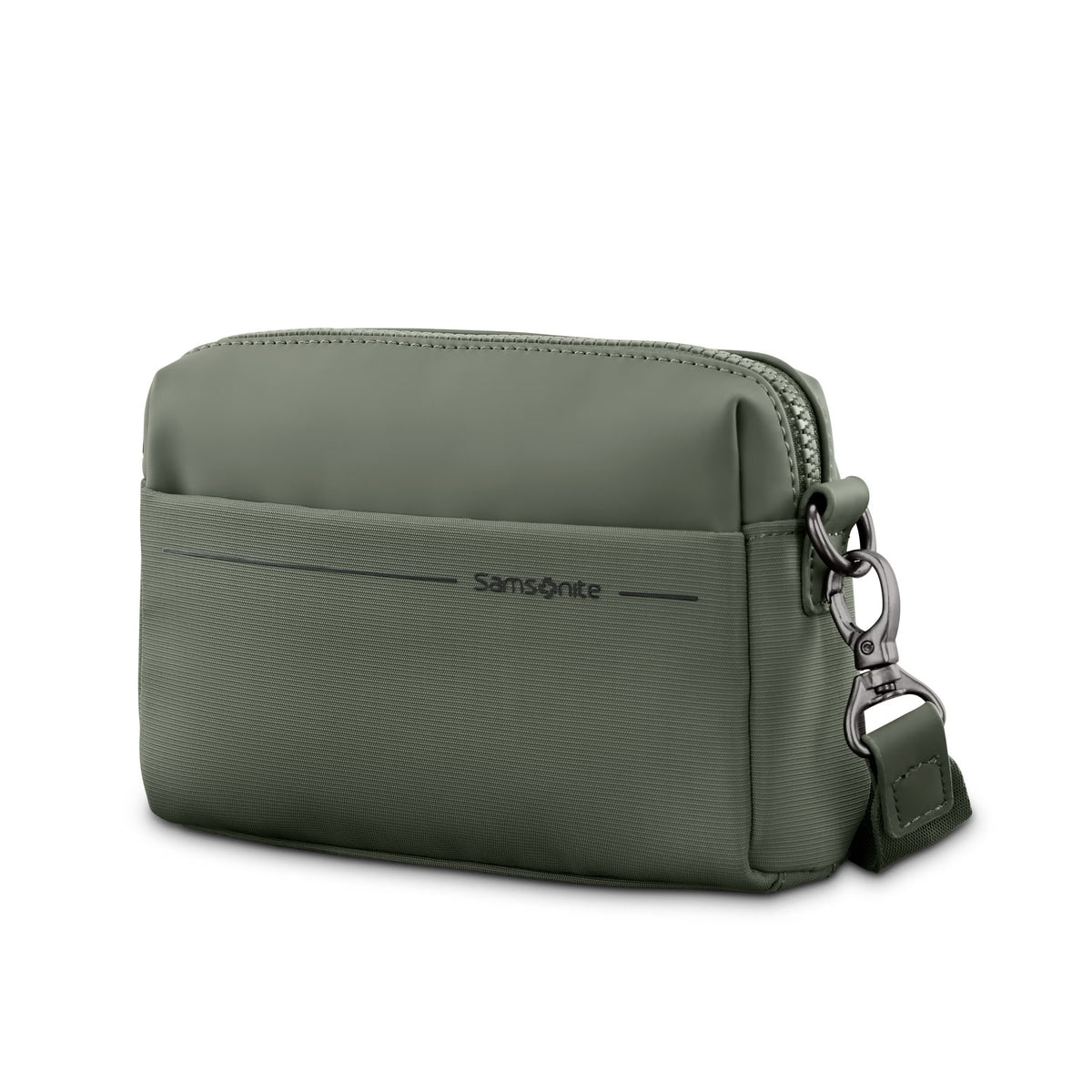 Samsonite Better Than Basic RFID Crossbody Bag , Olive , 159438-1633-FRONT34