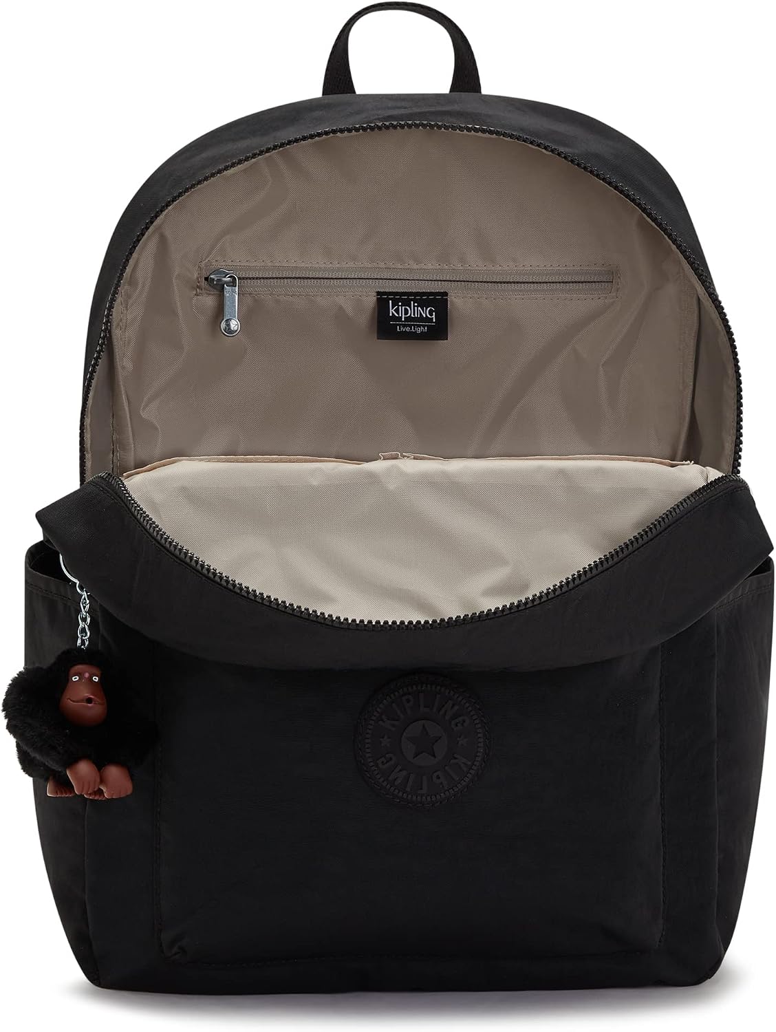 Kipling Bennett Women's Lightweight Nylon Laptop Backpack – Black Tonal , , 71HTqd9I1wL._AC_SL1500