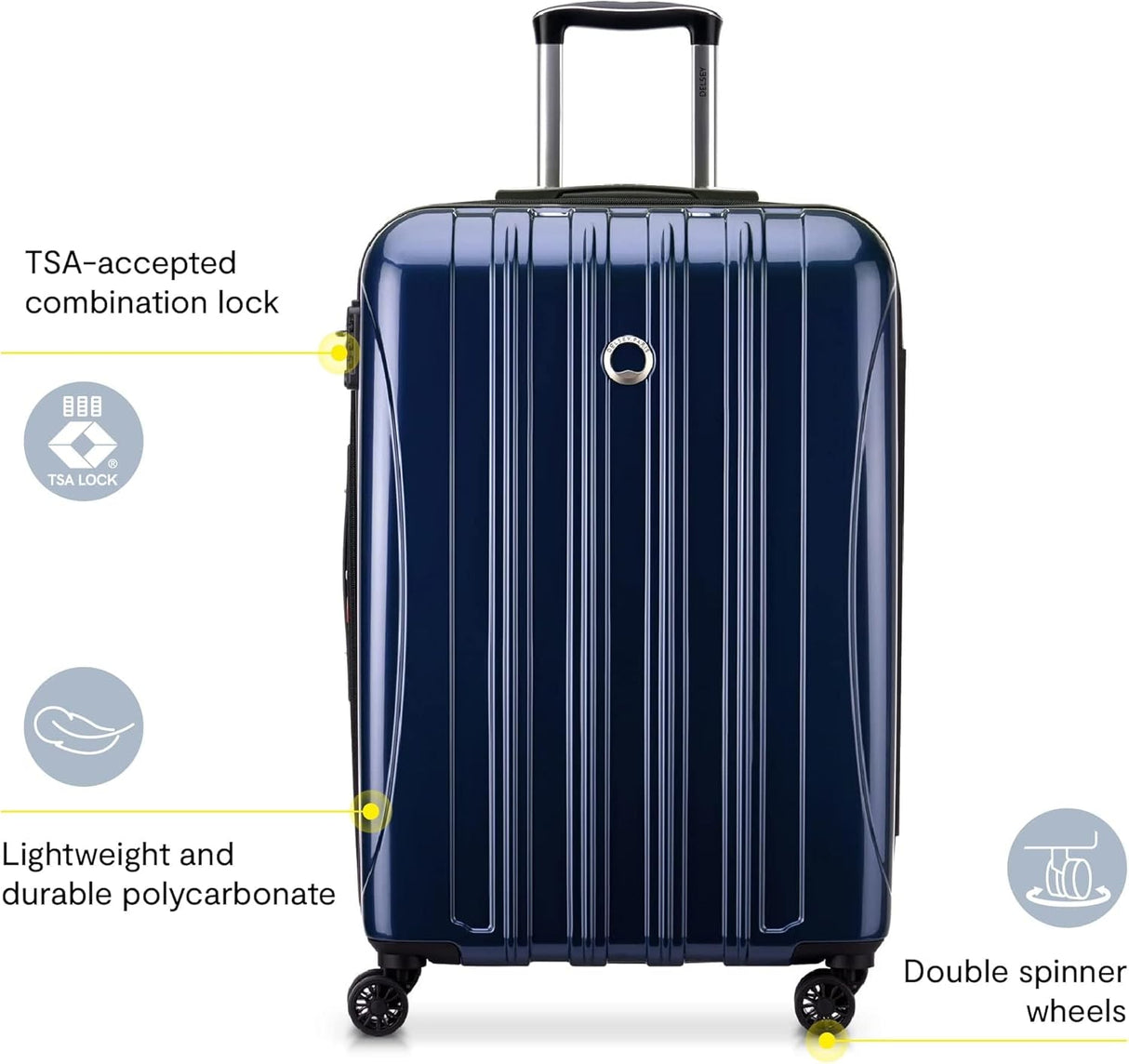 Delsey Paris Helium Aero 19" International Carry-On Spinner Luggage
