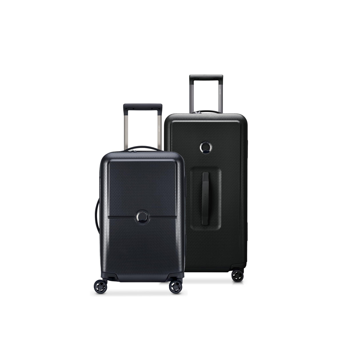 Delsey Turenne Hardside Luggage with Spinner Wheels, Black, 2-Piece Trunk Set (19/27)