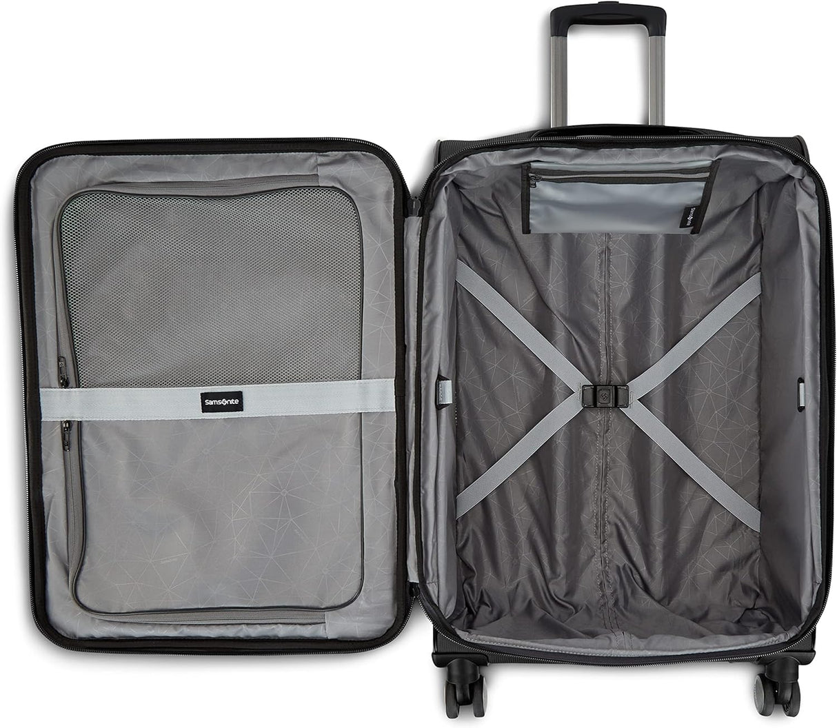 Samsonite Ascella 3.0 Softside Expandable Luggage with Spinner Wheels, 3-Piece Set (20/25/28), Black