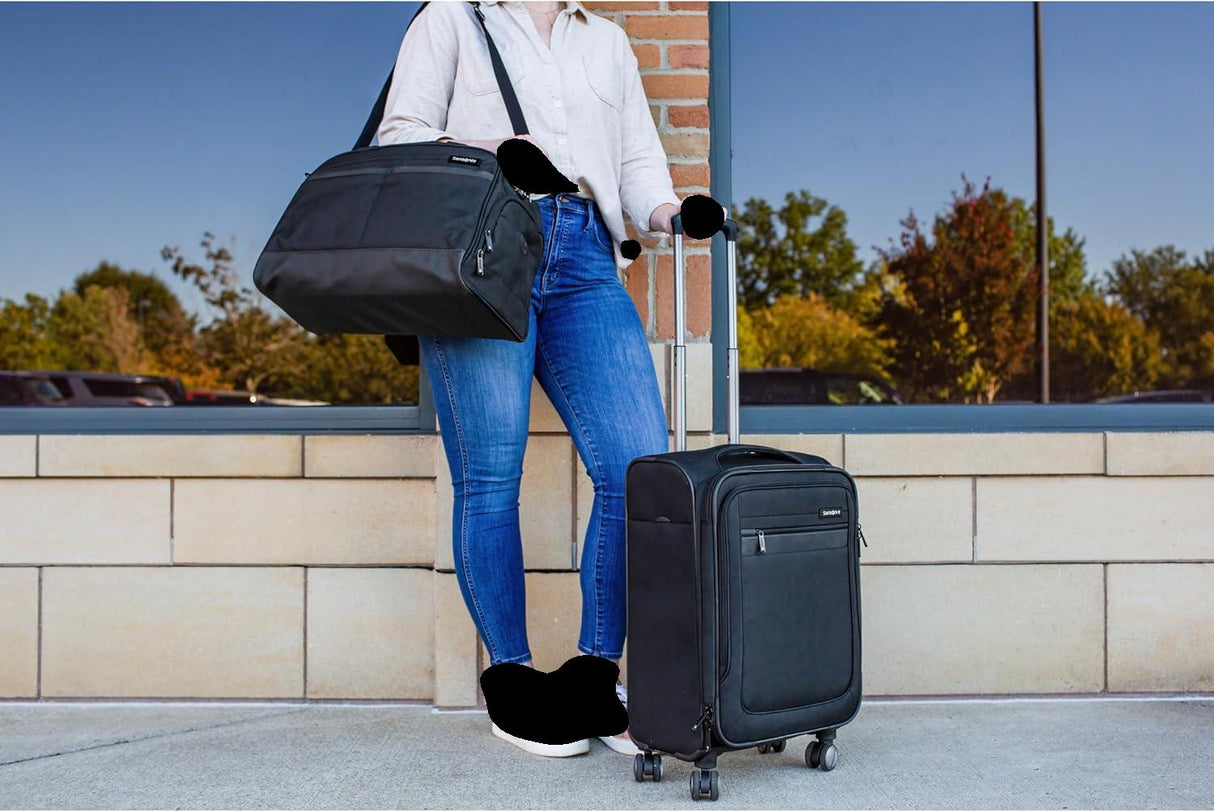 Samsonite Ascella 3.0 Softside Expandable Luggage with Spinner Wheels, 3-Piece Set (20/25/28), Black