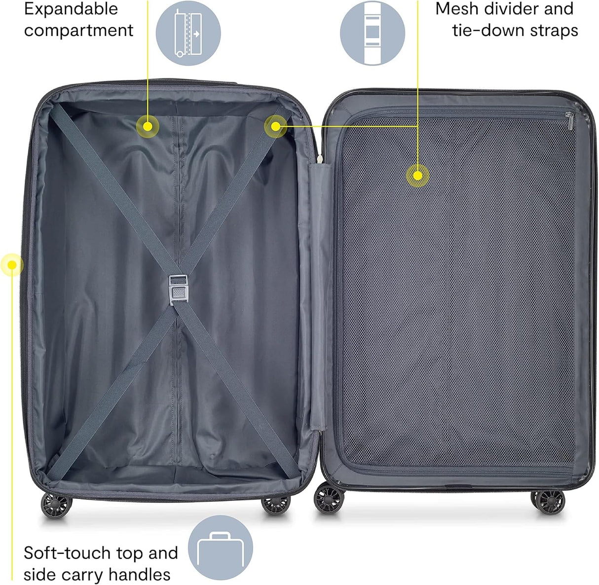 Delsey Paris Helium Aero 19" International Carry-On Spinner Luggage