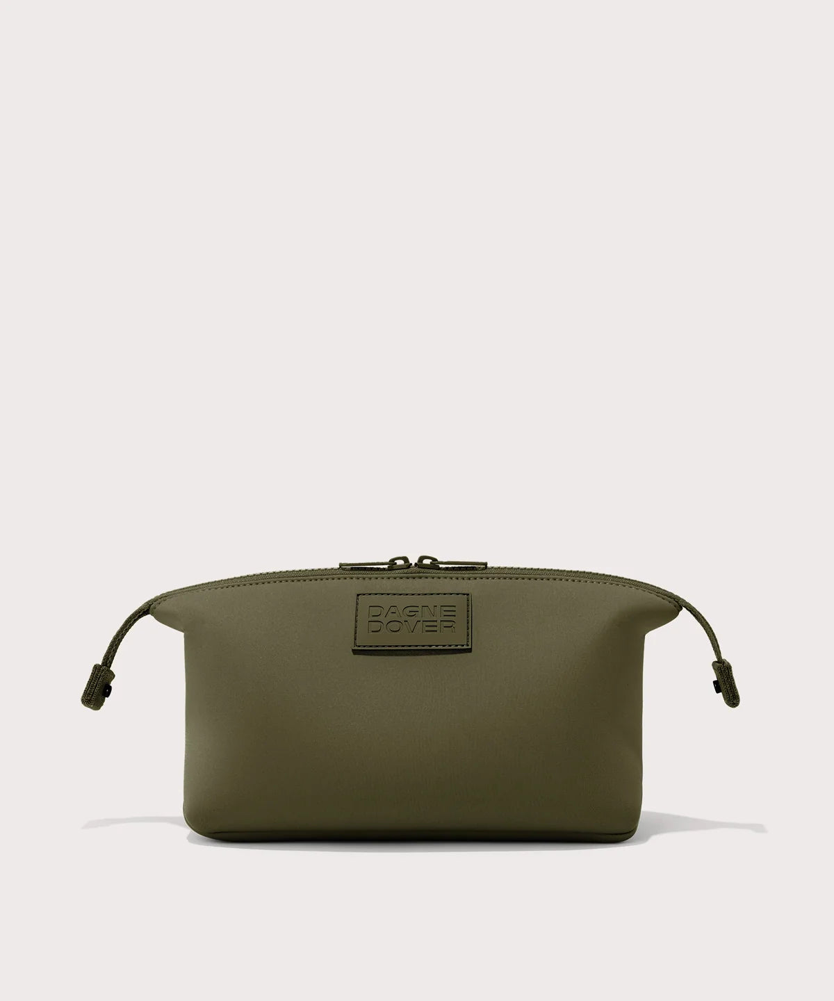Dagne Dover Large Hunter Neoprene Toiletry Bag , , dagne-2025-365_Hunter_Dark-Moss_L_frontunsnapped-2048x2048-873d0ffb-648a-4605-b2ba-1e74e042c9e5_10614677-d486-4f0c-8cfc-d038d40d1c18