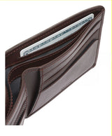 TUMI Alpha Double Billfold Men's Wallet – Anthracite/Brown , , 1356077514_alt2