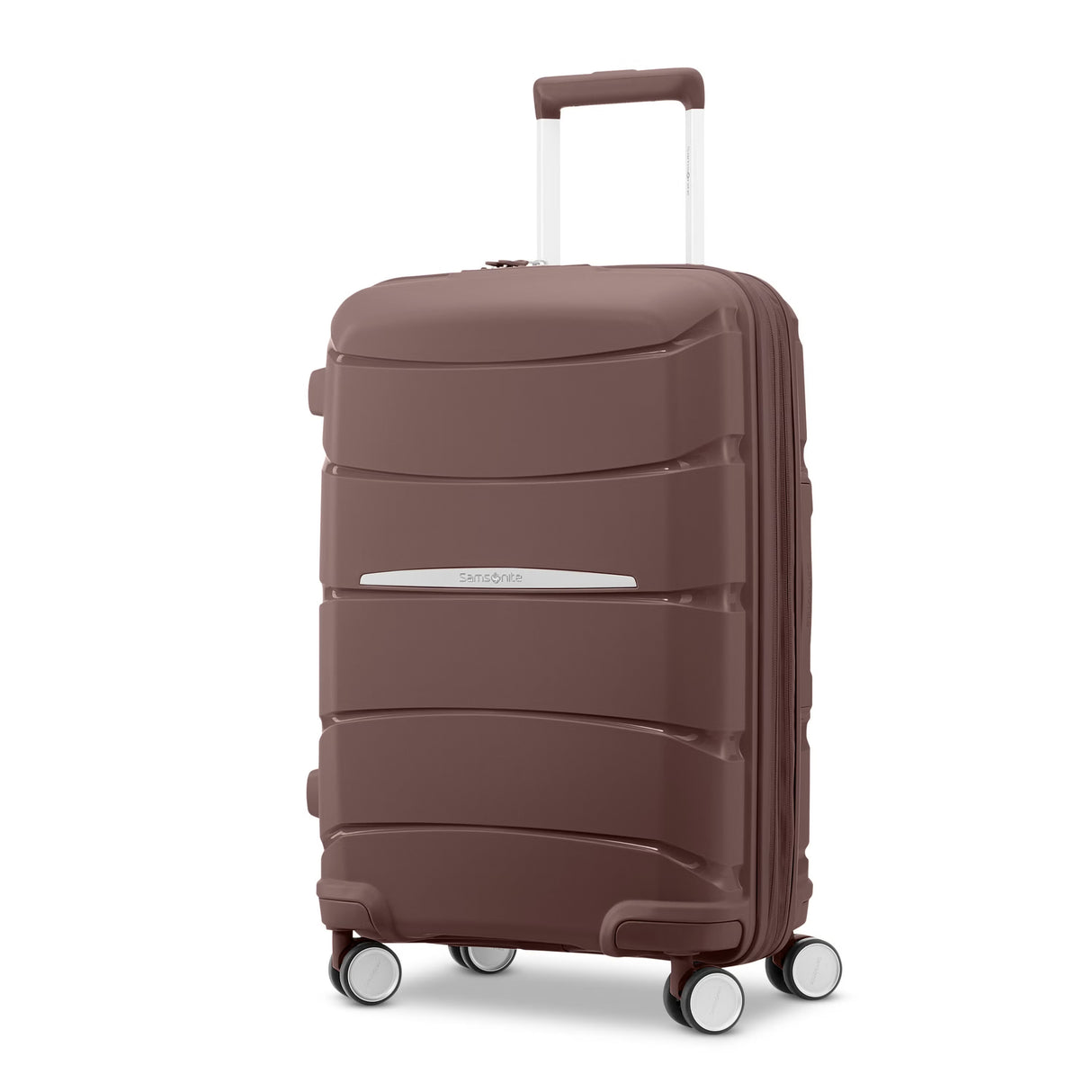 Samsonite Outline Pro Carry-on Spinner , Chocolate Mauve , 137393-3452-FRONT34_e361fb8e-1735-4465-859a-a16f19b975b7