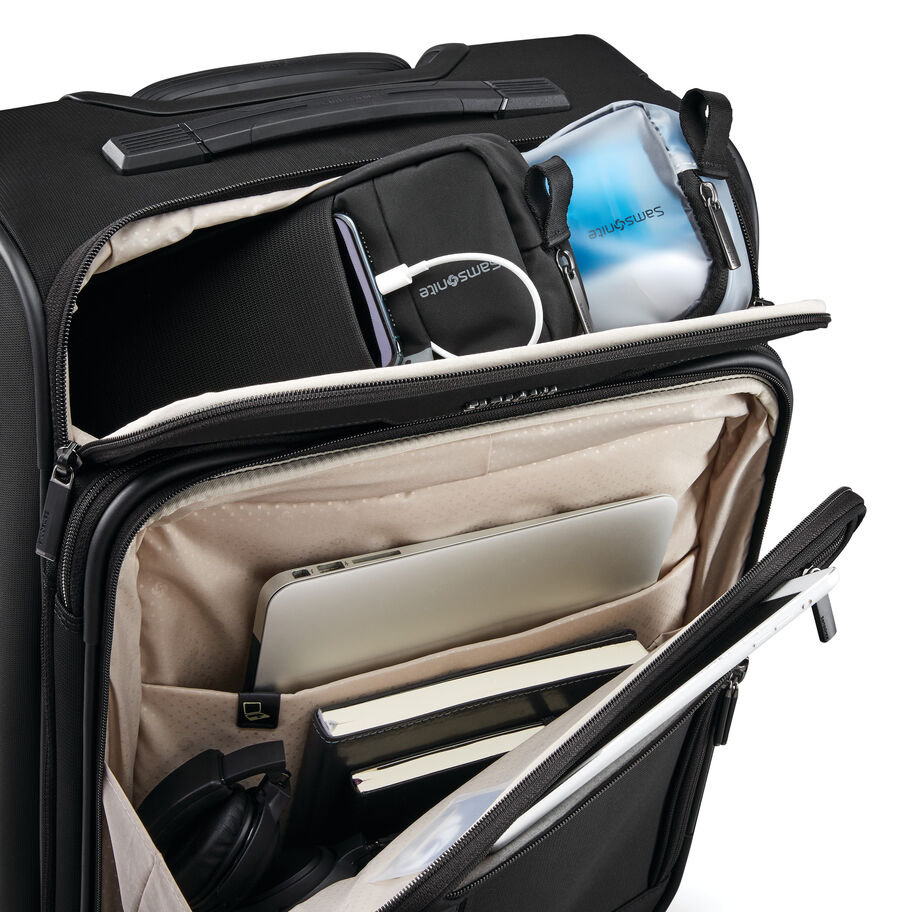 Samsonite Silhouette 17 Carry-On Spinner , , 1390161041_COSpin_8_Front_Pocket