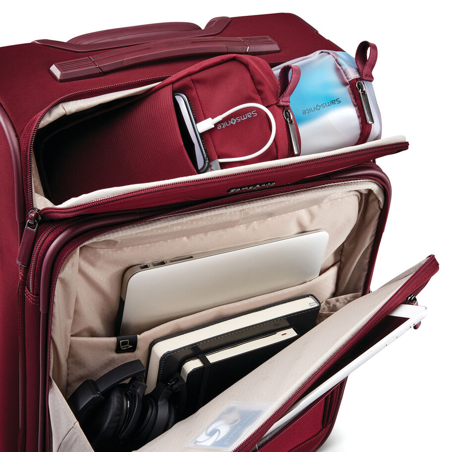 Samsonite Silhouette 17 Carry-On Spinner , , 1390162136_COSpin_8_Front_Pocket