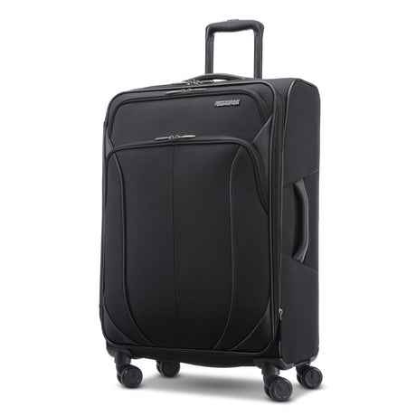 American Tourister 4 Kix 2.0 Medium Spinner , Black , 1423531041_24Spin_Front34