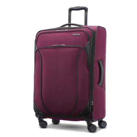 American Tourister 4 Kix 2.0 Medium Spinner , Purple , 1423532011_24Spin_Front34