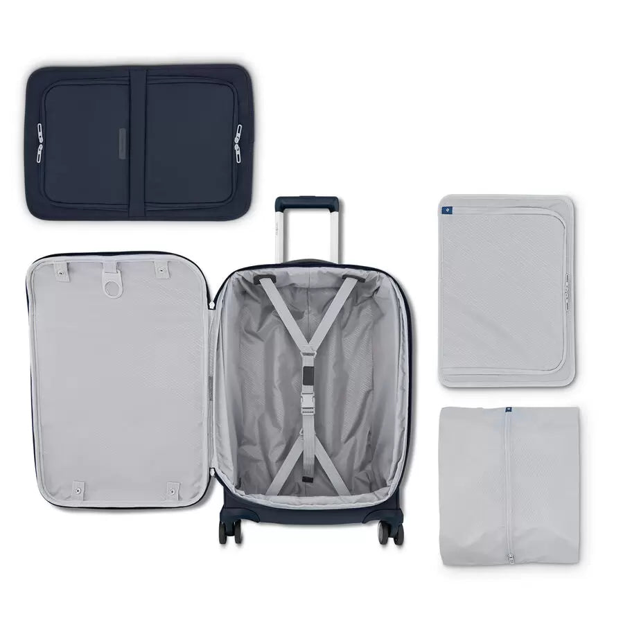Samsonite Elevation Plus Softside 22x14x19 Carry-On Spinner, Midnight Blue , , 147937-1549-INTERIOR-5