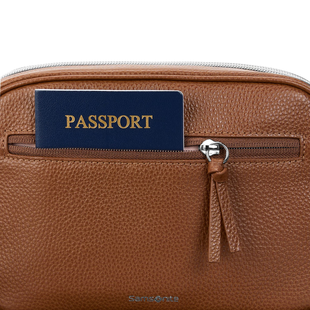 Samsonite Mobile Solution 2 Leather RFID Crossbody Bag , , 157483-1221-BACK_POCKET-5