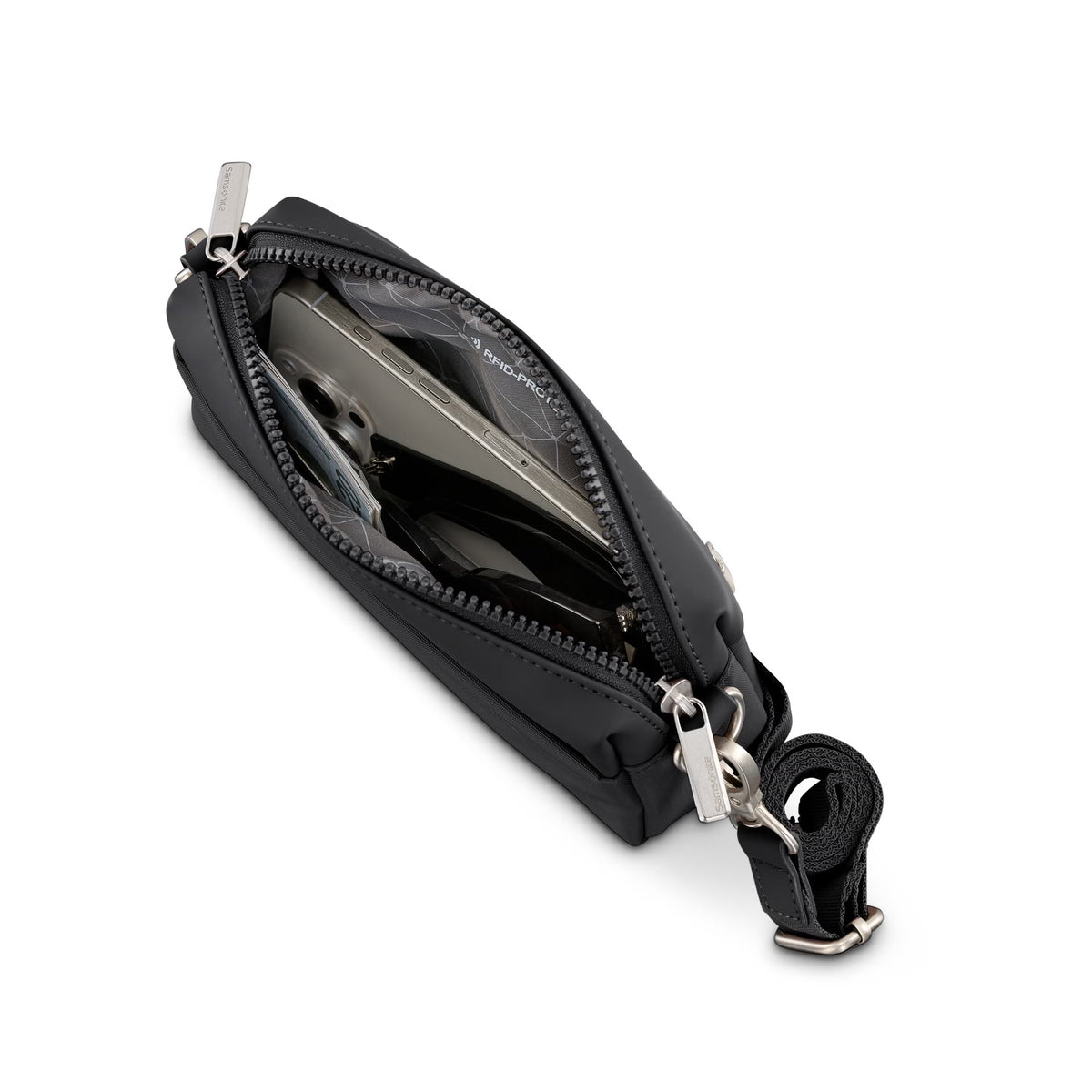 Samsonite Better Than Basic RFID Crossbody Bag , , 159438-1041-INTERIOR_STYLED-5