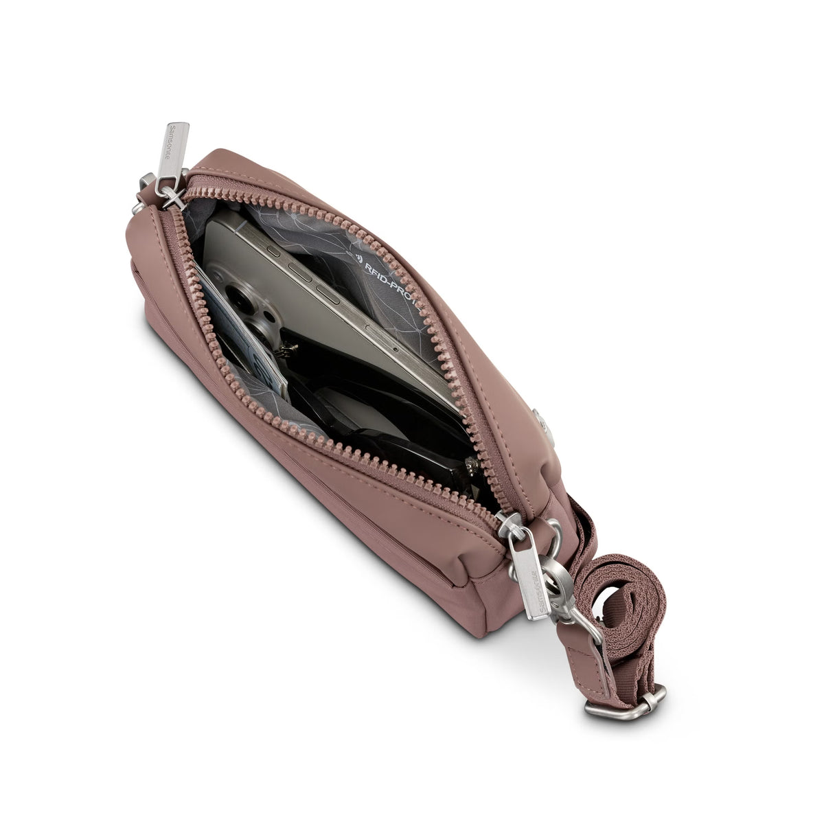 Samsonite Better Than Basic RFID Crossbody Bag , , 159438-3452-INTERIOR_STYLED-5
