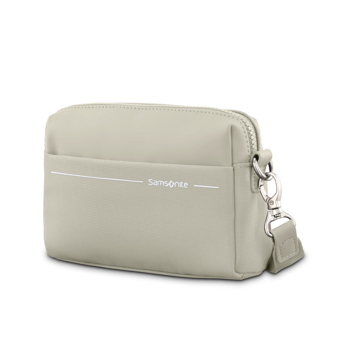 Samsonite Better Than Basic RFID Crossbody Bag , Limestone Grey , 159438-D733-FRONT34