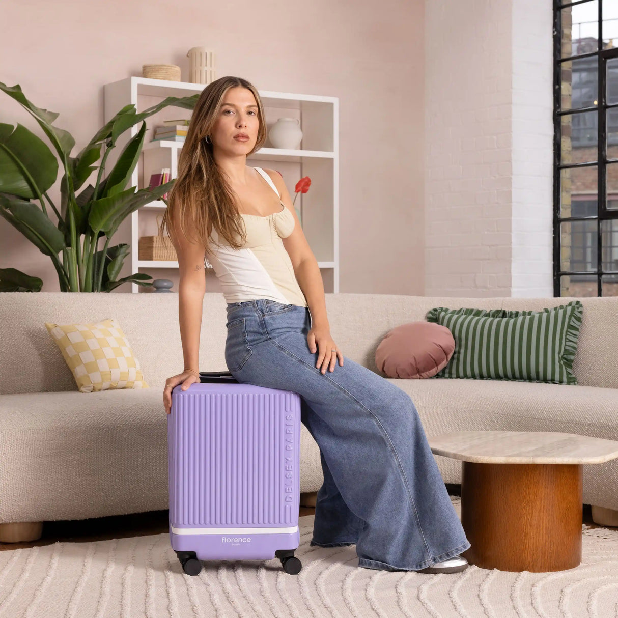 florence by mills Spin Me Away Carry-On Plus Expandable Spinner