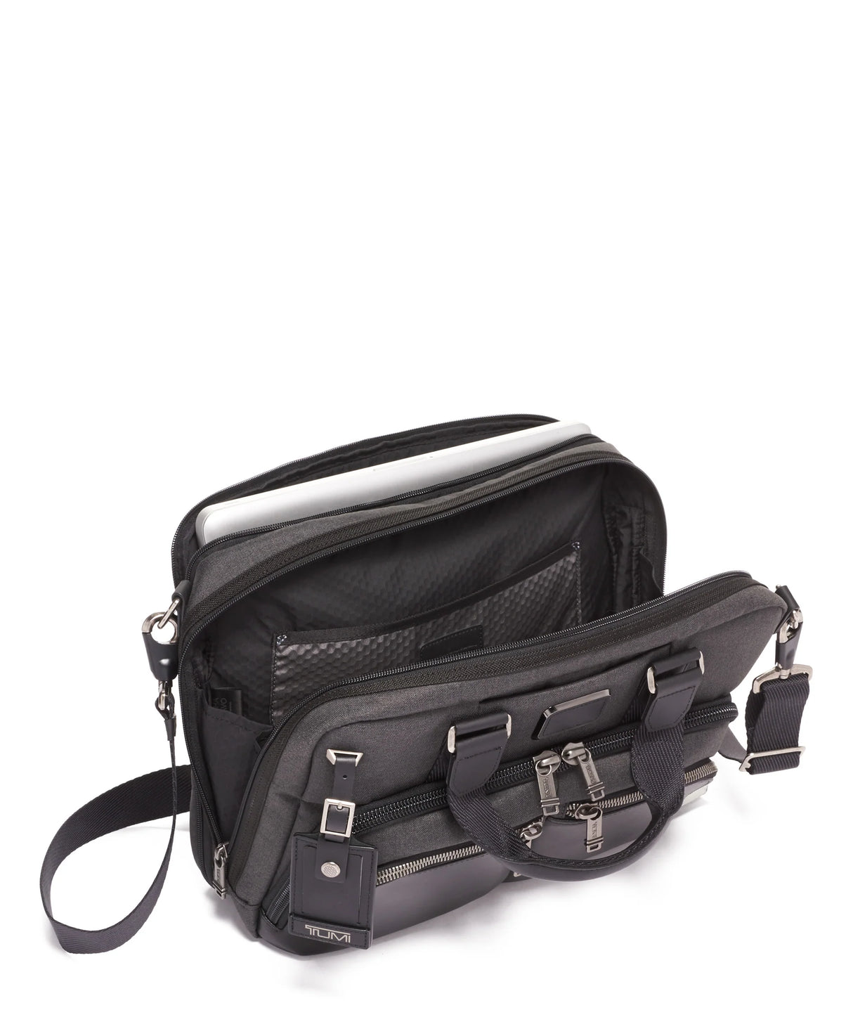 TUMI Alpha Bravo Albany Slim Commuter Briefcase - Anthracite