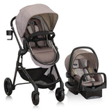 Evenflo Pivot Modular Travel System with LiteMax Preemie and Infant Car Seat (Desert Tan) , , 7155Ho5DbTL._SL1500