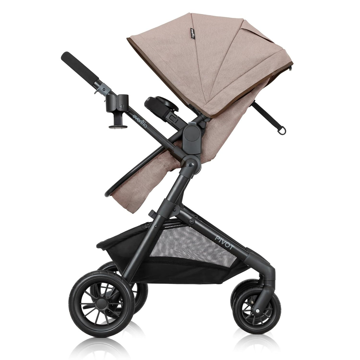 Evenflo Pivot Modular Travel System with LiteMax Preemie and Infant Car Seat (Desert Tan) , , 71espbui0PL._SL1500