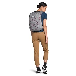 The North Face Women’s Jester Backpack, Meld Grey Dark Heather/Dramatic Plum