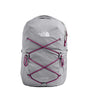 The North Face Women’s Jester Backpack in Meld Grey Dark Heather/Dramatic Plum, 22L everyday laptop backpack.