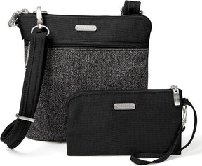 Baggallini Anti Theft Slim Crossbody + RFID-protected wristlet , Black , 91l2gNX-SuL._AC_SY800