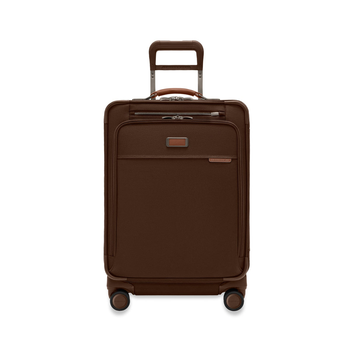Briggs & Riley Compact 24" Checked Expandable Spinner , Chocolate , BLU124CXSP-18-Front_1800x1800_724fcdf5-db97-4762-b675-8e25722555ec