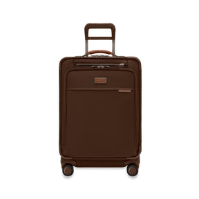 Briggs & Riley Compact 24" Checked Expandable Spinner , Chocolate , BLU124CXSP-18-Front_1800x1800_724fcdf5-db97-4762-b675-8e25722555ec