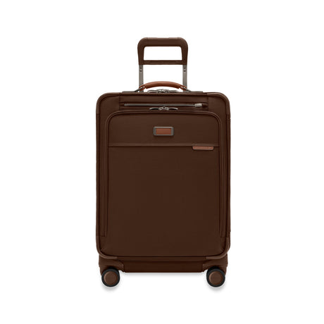 Briggs & Riley Compact 24" Checked Expandable Spinner , Chocolate , BLU124CXSP-18-Front_1800x1800_724fcdf5-db97-4762-b675-8e25722555ec