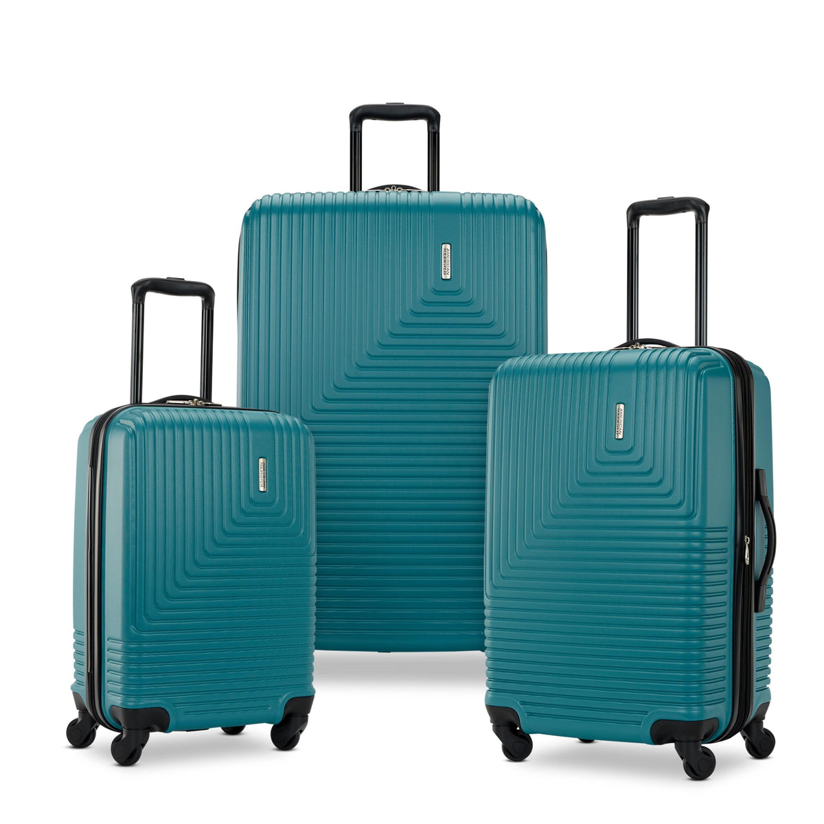 American Tourister Groove 3-Piece Hardside Spinner Luggage Set Teal