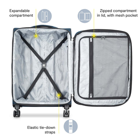 Delsey Sky Max 2.0 Medium Checked Expandable Spinner , , SkyMax2.0LargeInt_1800x1800_d13d0020-98cf-4fd7-9e93-9237c9a6dacb