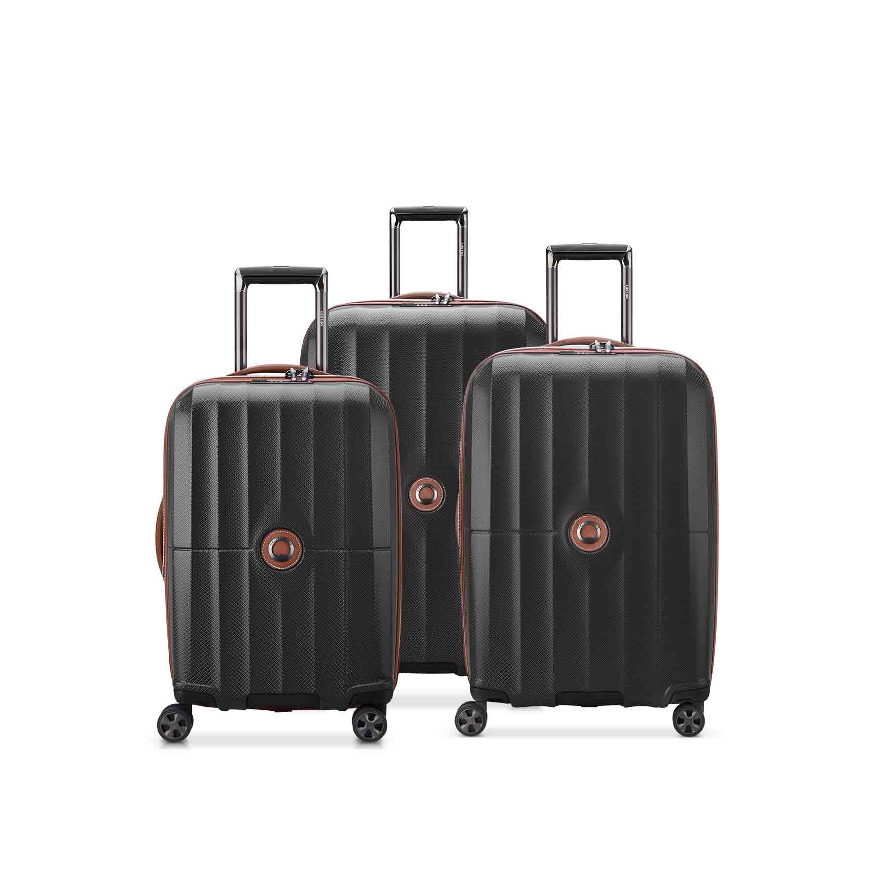 スティーライ・スパン　3タイトル　DU特典ボックス付き Delsey St Tropez 3 Piece Spinner Luggage Set - Deluxe Travel Store
