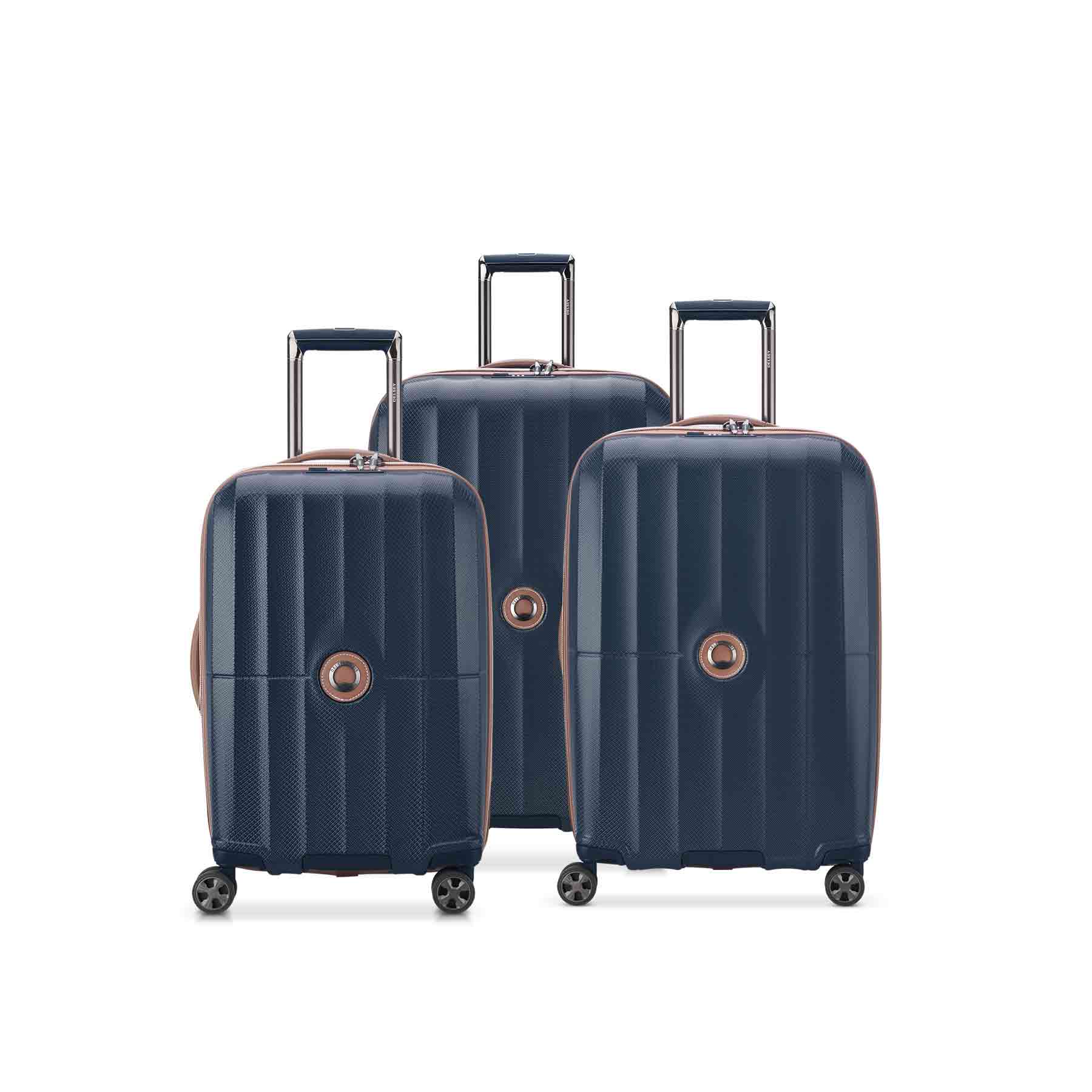 Delsey St Tropez 3 Piece Spinner Luggage Set - Deluxe Travel Store