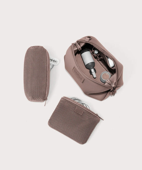 Dagne Dover Large Hunter Neoprene Toiletry Bag , , dagne-2025-365_Hunter_Dune_L_topdown2-2048x2048-fea4d22a-0236-4e68-9c8f-b541993a4371