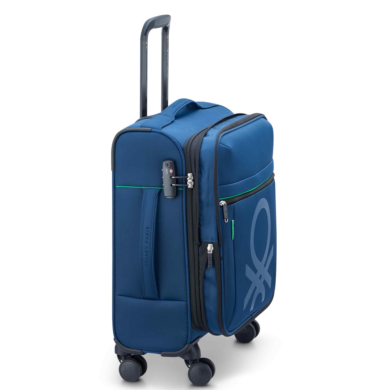 United Colors of Benetton x Delsey Color Block Carry-On Spinner