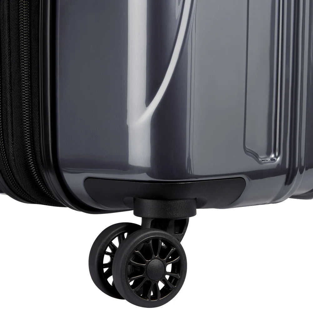 DELSEY Helium Aero 2-Piece Hardside Expandable Spinner Luggage Set – Metal Brushed