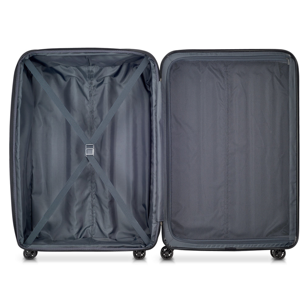 DELSEY Helium Aero 2-Piece Hardside Expandable Spinner Luggage Set – Metal Brushed