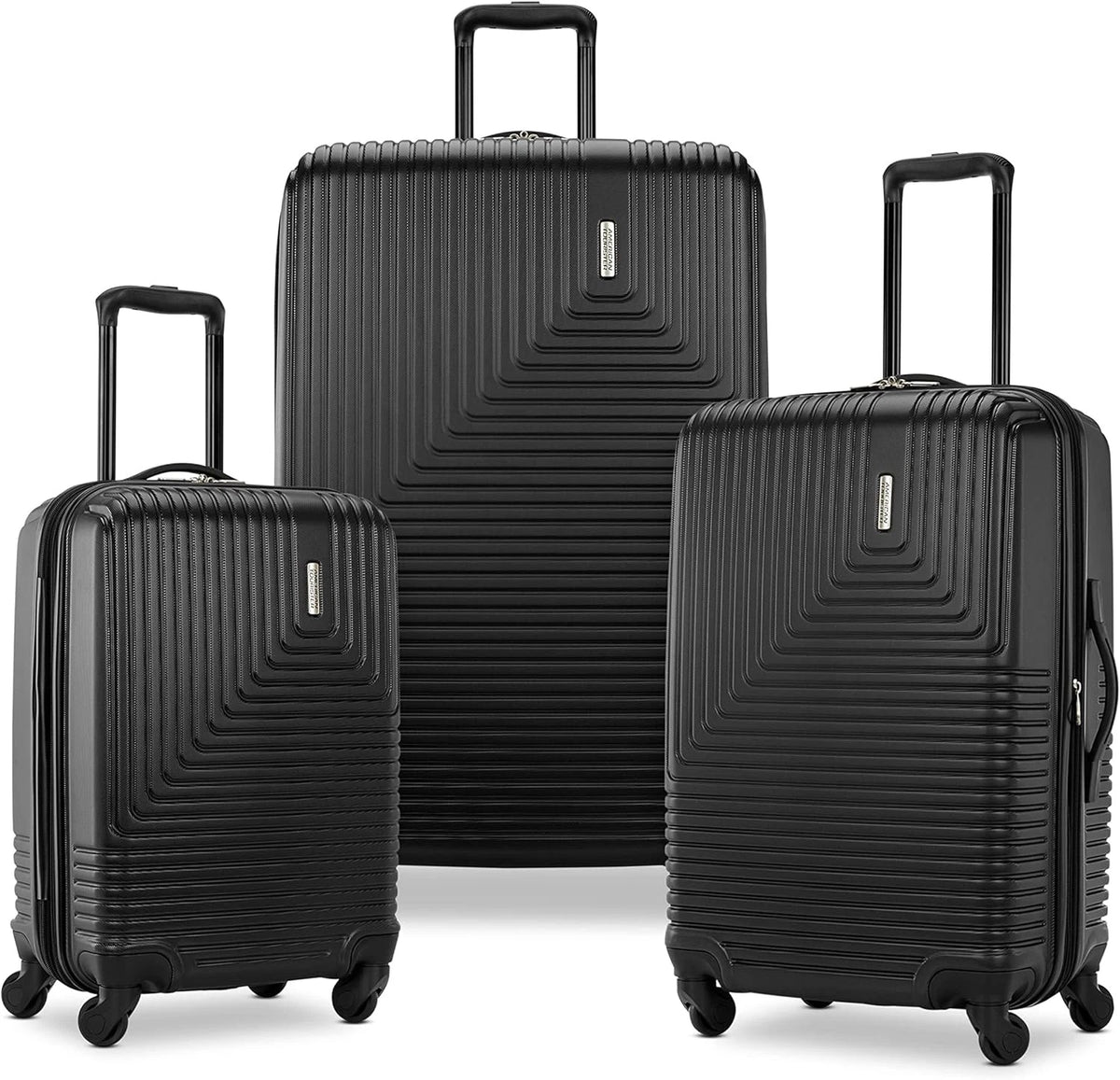 American Tourister Groove 3-Piece Hardside Spinner Luggage Set Black